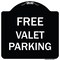Signmission Free Valet Parking Heavy-Gauge Aluminum Architectural Sign, 18" x 18", BW-1818-23939 A-DES-BW-1818-23939 - alternate 1